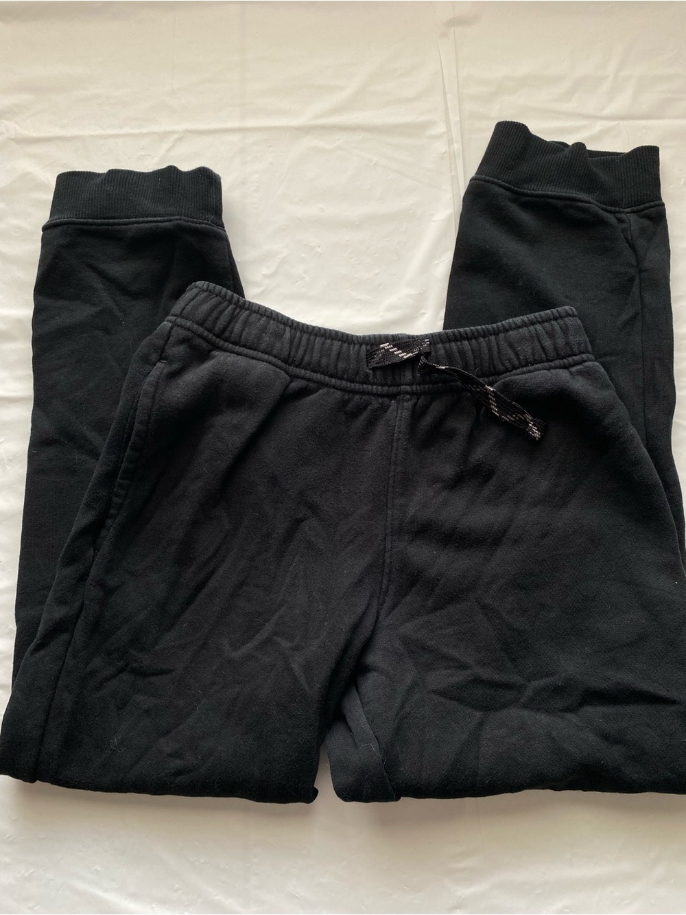 Cat & Jack Black Fleece Jogger Sweatpants Kids Size Medium 8/10 Pockets